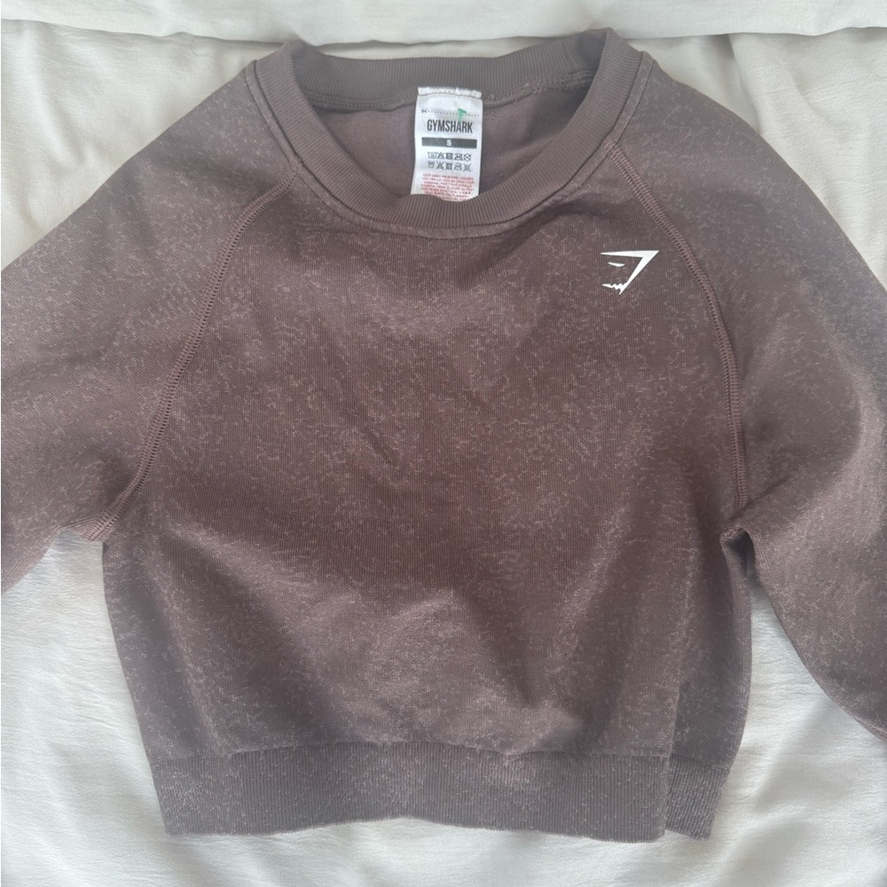 Gymshark Brown cropped long sleeve